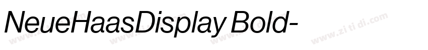 NeueHaasDisplay Bold字体转换 NeueHaasDisplay Bold字体转换